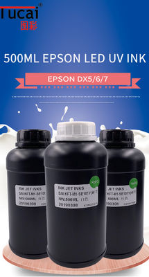 500ml Taiwan Ink Uv Led Ink For DX5 DX6 DX7 Epson Printhead