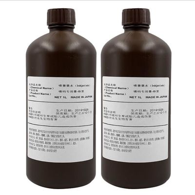Smooth Black Ricoh Ink 1000ml/Bottle Label Printer Uv Ink For Label Printing