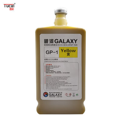 1000 ml high quality galaxy eco solvent ink for EpsonDX4/5/7 for Car stickers, billboards