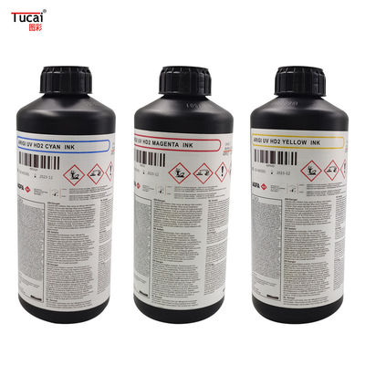 1L Bottle AGFA UV Ink HD2 Compatible with Konica Ricoh Printhead in BK/CY/MG/LM/LC
