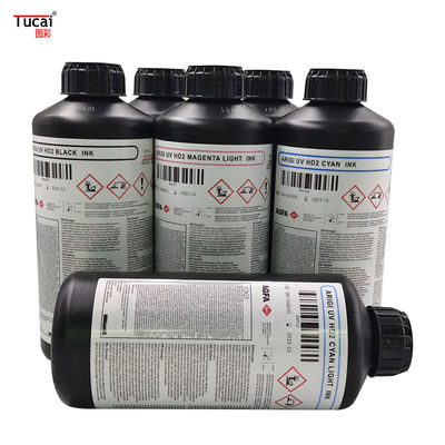1L Bottle AGFA UV Ink HD2 Compatible with Konica Ricoh Printhead in BK/CY/MG/LM/LC