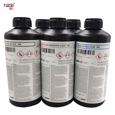 1L Bottle AGFA UV Ink HD2 Compatible with Konica Ricoh Printhead in BK/CY/MG/LM/LC