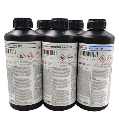 1L Bottle AGFA UV Ink HD2 Compatible with Konica Ricoh Printhead in BK/CY/MG/LM/LC