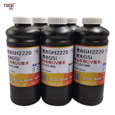 1L  Environmentally Friendly Low Odor Smooth Printing UV Ink For Ricoh G5i Printhead