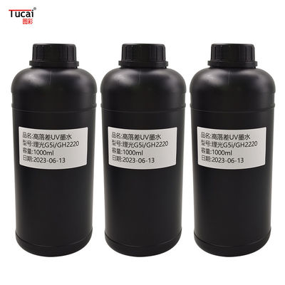 High quality and good price 5 colors High drop UV ink for Ricoh G5i/GH2220 for plastic leather acrylic metal