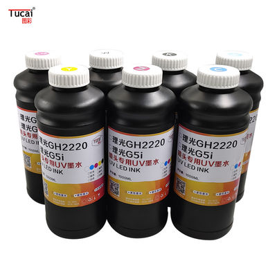 1L  Environmentally Friendly Low Odor Smooth Printing UV Ink For Ricoh G5i Printhead